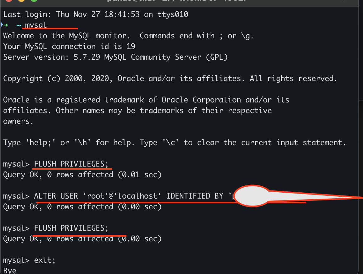 mac电脑安装myql5.7以及重置密码 mac电脑安装myql5.7以及重置密码