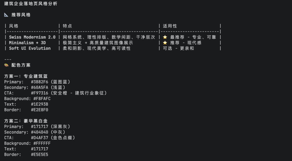 UI UX Max Pro让你的网站精美起来